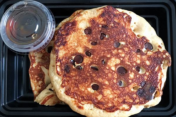 Chocolate Peanut Butter Protein Pancakes