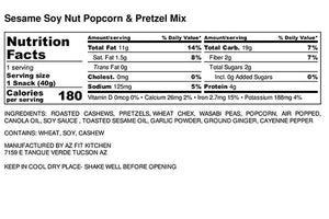 Sesame-Soy Nut Popcorn & Pretzel Mix