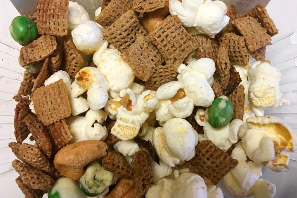 Sesame-Soy Nut Popcorn & Pretzel Mix
